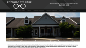 What Potomaceyecare.com website looked like in 2020 (4 years ago)