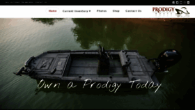 What Prodigyboats.com website looked like in 2020 (4 years ago)