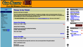 What Pack614.net website looked like in 2020 (4 years ago)