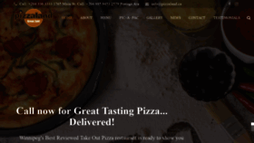 What Pizzaland.ca website looked like in 2020 (4 years ago)