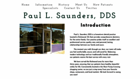 What Paulsaundersdds.com website looked like in 2020 (4 years ago)