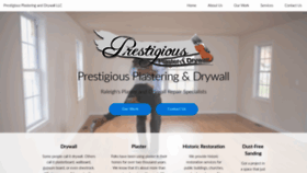 What Prestigiousplaster.com website looked like in 2020 (4 years ago)