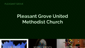 What Pleasantgroveumc.org website looked like in 2020 (4 years ago)