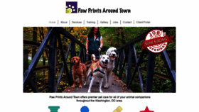 What Pawprintsaroundtown.com website looked like in 2020 (4 years ago)