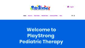 What Playstrongtherapy.com website looked like in 2020 (4 years ago)
