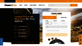 What Prioritytire.com website looked like in 2020 (4 years ago)