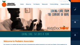 What Pediatricassociates.com website looked like in 2020 (4 years ago)