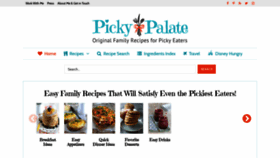 What Picky-palate.com website looked like in 2020 (4 years ago)