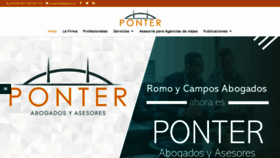 What Ponter.es website looked like in 2020 (4 years ago)