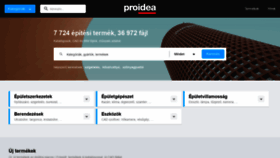 What Proidea.hu website looked like in 2020 (4 years ago)