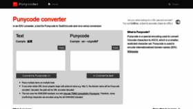 What Punycoder.com website looked like in 2020 (4 years ago)