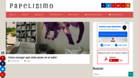 What Papelisimo.es website looked like in 2020 (4 years ago)