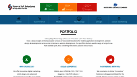 What Portfolio.sourcesoftsolutions.com website looked like in 2020 (4 years ago)