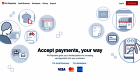 What Pinpayments.com website looked like in 2020 (4 years ago)