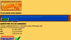 What Pronos.org website looked like in 2020 (6 years ago)