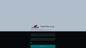 What Panel.keysender.co.uk website looked like in 2020 (4 years ago)