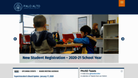 What Pausd.org website looked like in 2020 (4 years ago)
