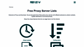 What Proxy-list.download website looked like in 2020 (4 years ago)