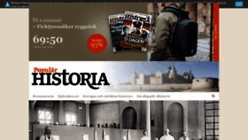 What Popularhistoria.se website looked like in 2020 (4 years ago)