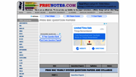 What Prsunotes.com website looked like in 2020 (4 years ago)