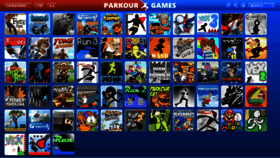 What Parkourgames.com website looked like in 2020 (4 years ago)