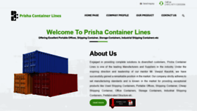 What Prishacontainers.com website looked like in 2020 (4 years ago)