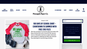 What Pineapplepaperco.com website looked like in 2020 (4 years ago)