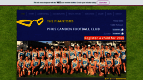 What Phantomsfc.com.au website looked like in 2020 (4 years ago)