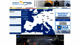 What Parma-airport.com website looked like in 2020 (4 years ago)