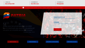 What Patria.org.ve website looked like in 2020 (4 years ago)