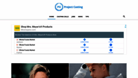 What Projectcasting.com website looked like in 2020 (4 years ago)