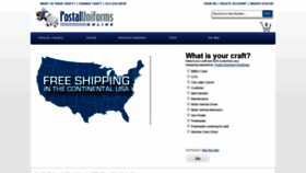 What Postaluniformsonline.com website looked like in 2020 (4 years ago)