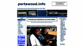 What Portswood.info website looked like in 2020 (4 years ago)