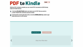 What Pdf2kindle.com website looked like in 2020 (4 years ago)