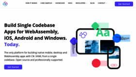 What Platform.uno website looked like in 2020 (5 years ago)