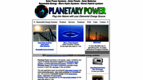 What Planetarypower.com.au website looked like in 2020 (4 years ago)