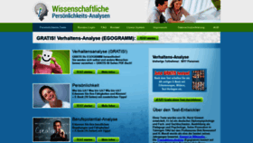What Persoenlichkeits-analysen.info website looked like in 2020 (4 years ago)