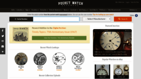 What Pocketwatchdatabase.com website looked like in 2020 (4 years ago)