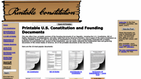What Printableconstitution.com website looked like in 2020 (4 years ago)