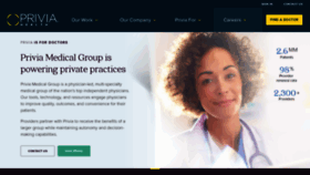 What Priviamedicalgroup.com website looked like in 2020 (4 years ago)