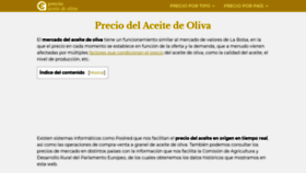 What Precioaceitedeoliva.net website looked like in 2020 (4 years ago)