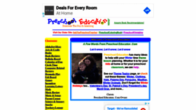 What Preschooleducation.net website looked like in 2020 (4 years ago)