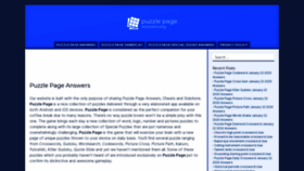 What Puzzlepageanswers.org website looked like in 2020 (4 years ago)