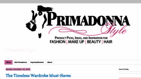 What Primadonna-style.com website looked like in 2020 (4 years ago)