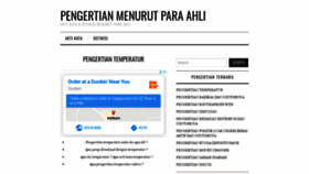 What Pengertianmenurutparaahli.net website looked like in 2020 (4 years ago)
