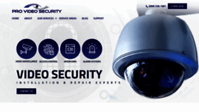 What Provideosecurity.com website looked like in 2020 (4 years ago)