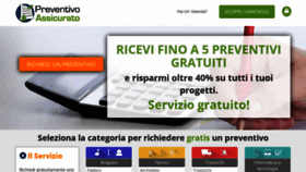What Preventivoassicurato.it website looked like in 2020 (6 years ago)