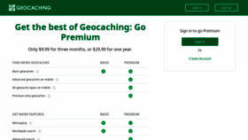 What Payments.geocaching.com website looked like in 2020 (4 years ago)