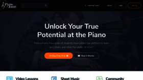What Pianowithjonny.com website looked like in 2020 (4 years ago)