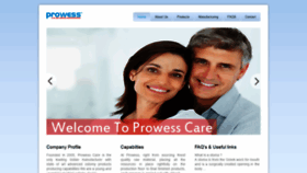 What Prowesscare.com website looked like in 2020 (4 years ago)